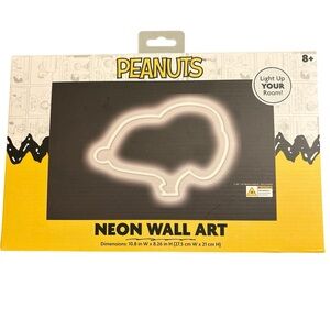 Peanuts Snoopy Neon Wall Art